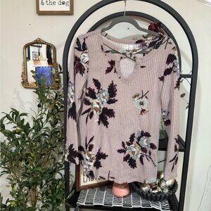 Maurices Purple and Blue Long Sleeve Tee size large